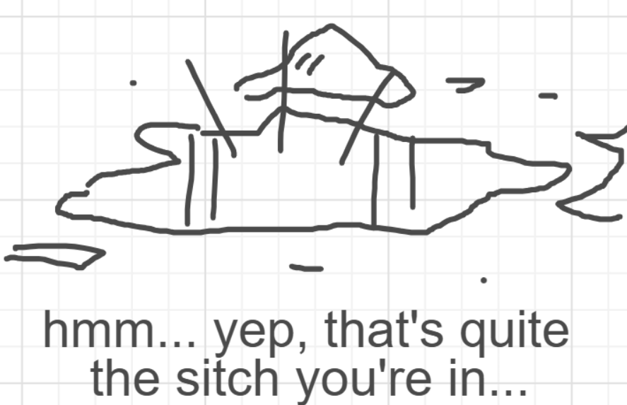 A panel from I've Been Everywhere, Man, episode nine of the Board Boards object show by Furretwalk/WalkingFurret.